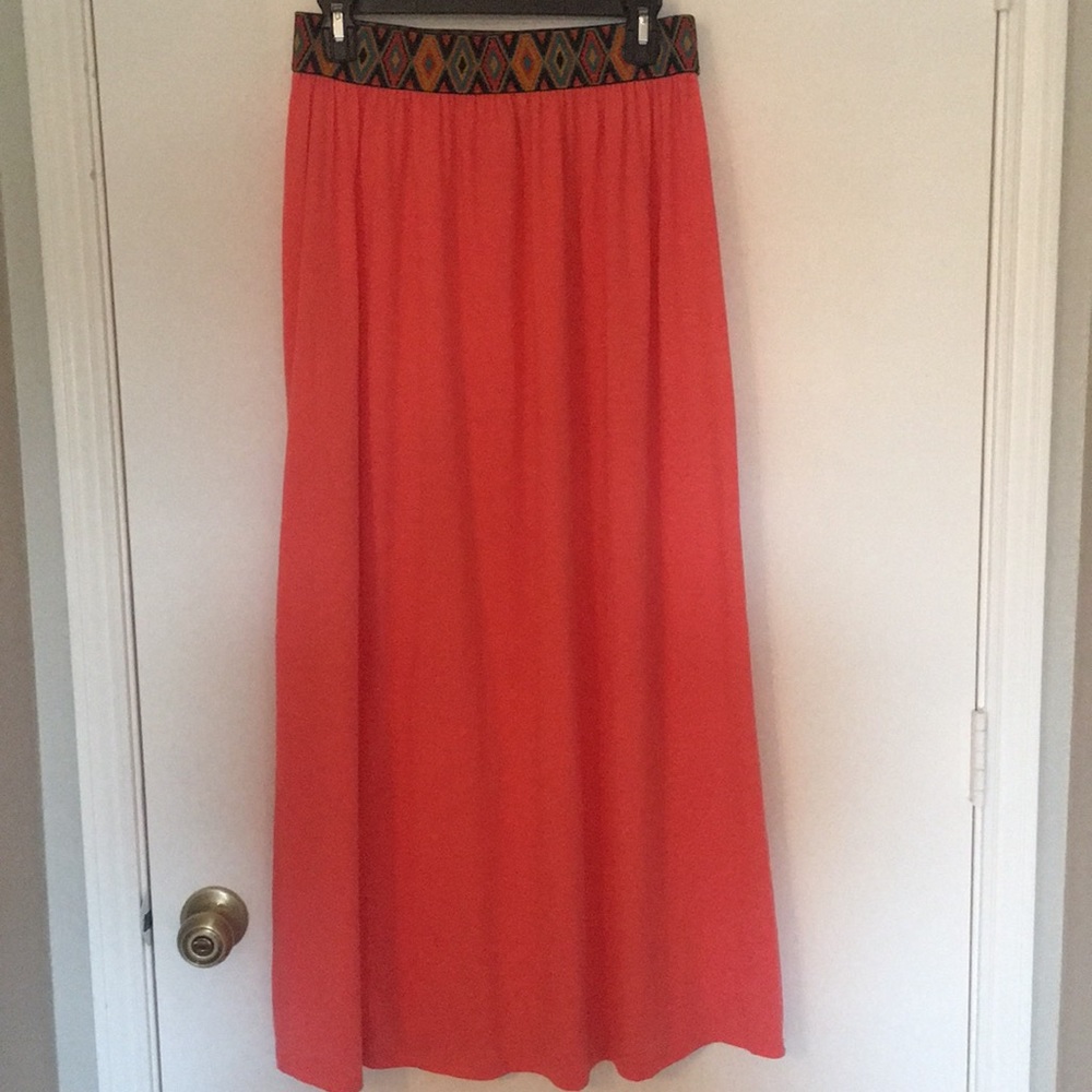 Coral Maxi Skirt